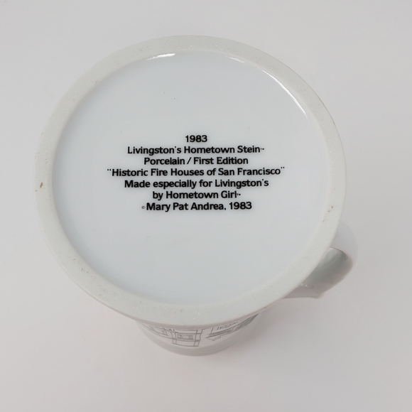 VINTAGE HOMETOWN STEIN SAN FRANCISCO FIREHOUSES BEER MARY PAT ANDREA 1983 - Picture 9 of 12